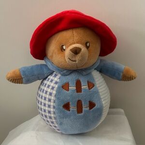 Paddington Bear Plush with Rattle YOTTOY Roly Poly 2017 Stuffed Animal for Baby